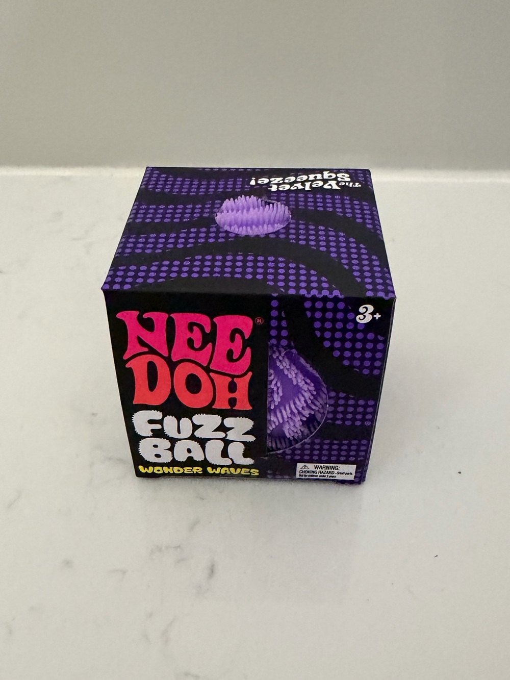 NEW NeeDoh Fuzz Ball Wonder Waves - Purple